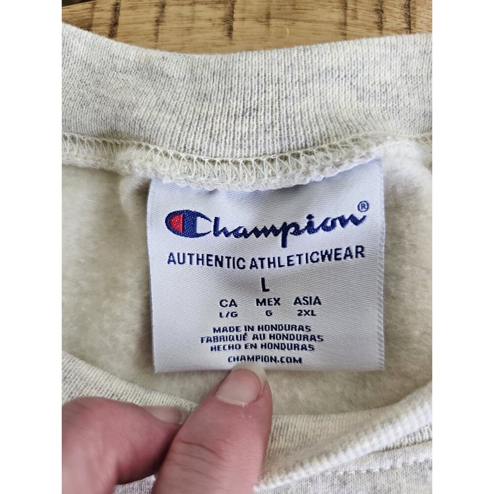 Champion Drexel University Oatmeal Crewneck Sweatshirt Size Large - Picture 6 of 10